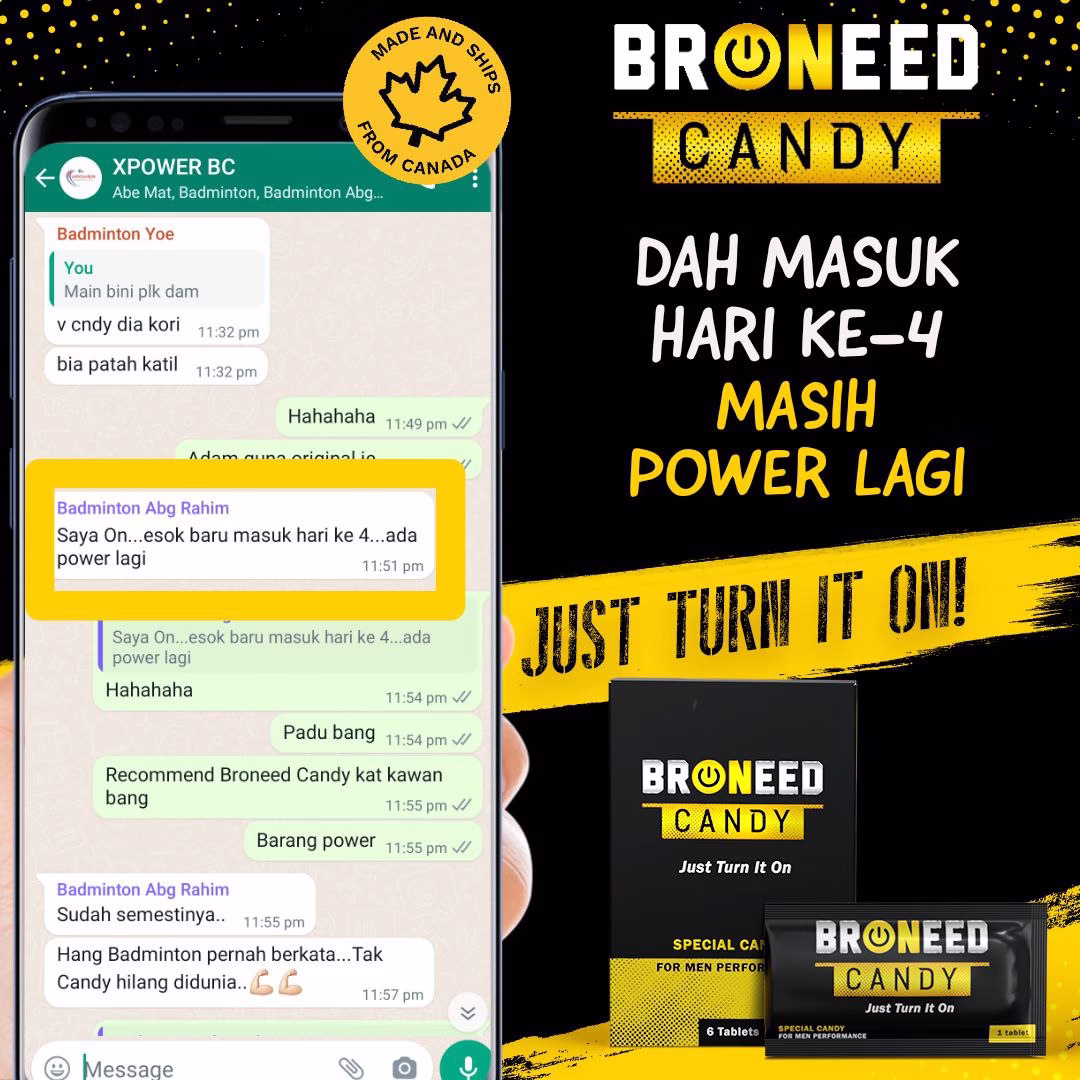 Testimoni Broneed Candy